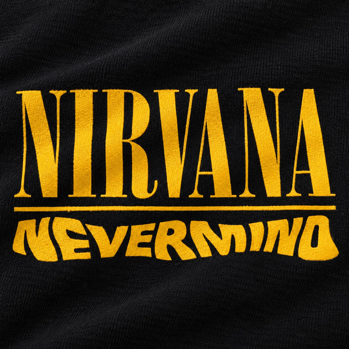Nirvana Nevermind Unisex Hoodie — print detail close-up