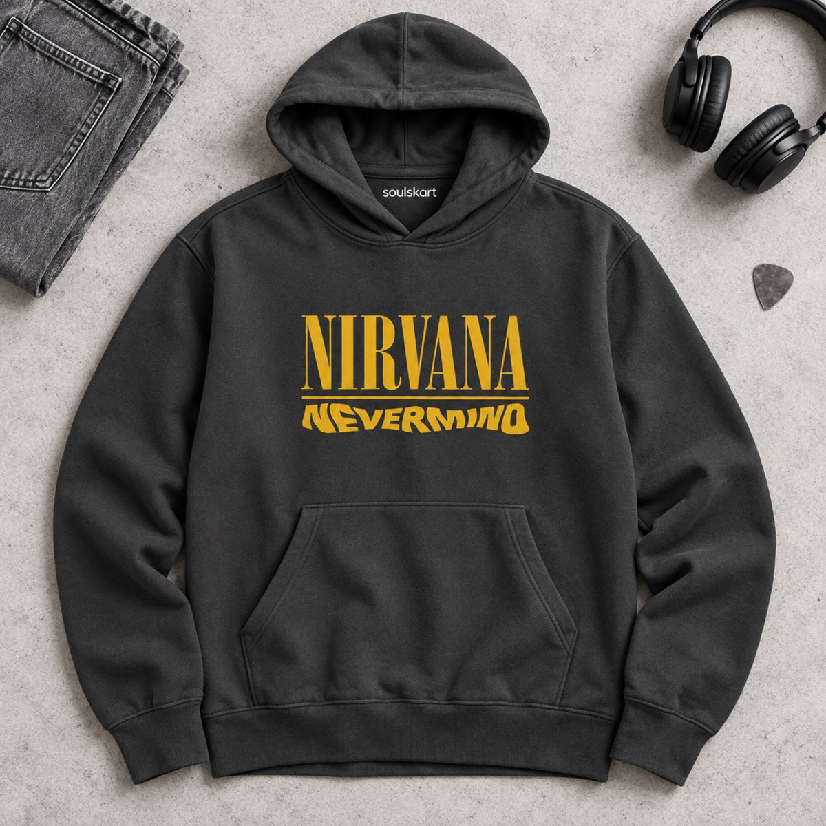 Nirvana Unisex Hoodie — on hanger
