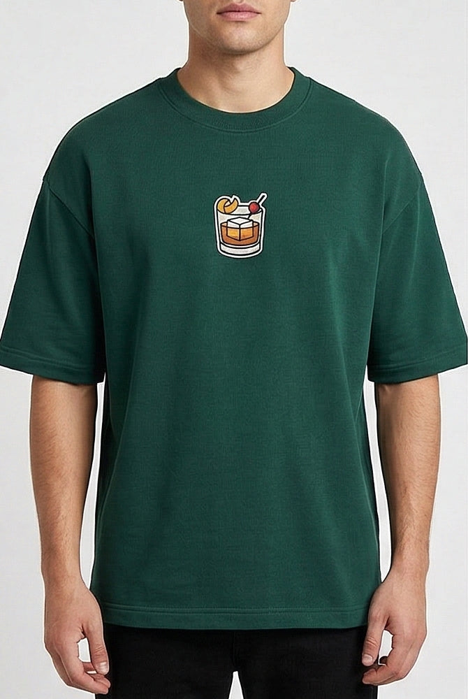 Old Fashion Embroidered Oversized Slouch Tee — product photo 2