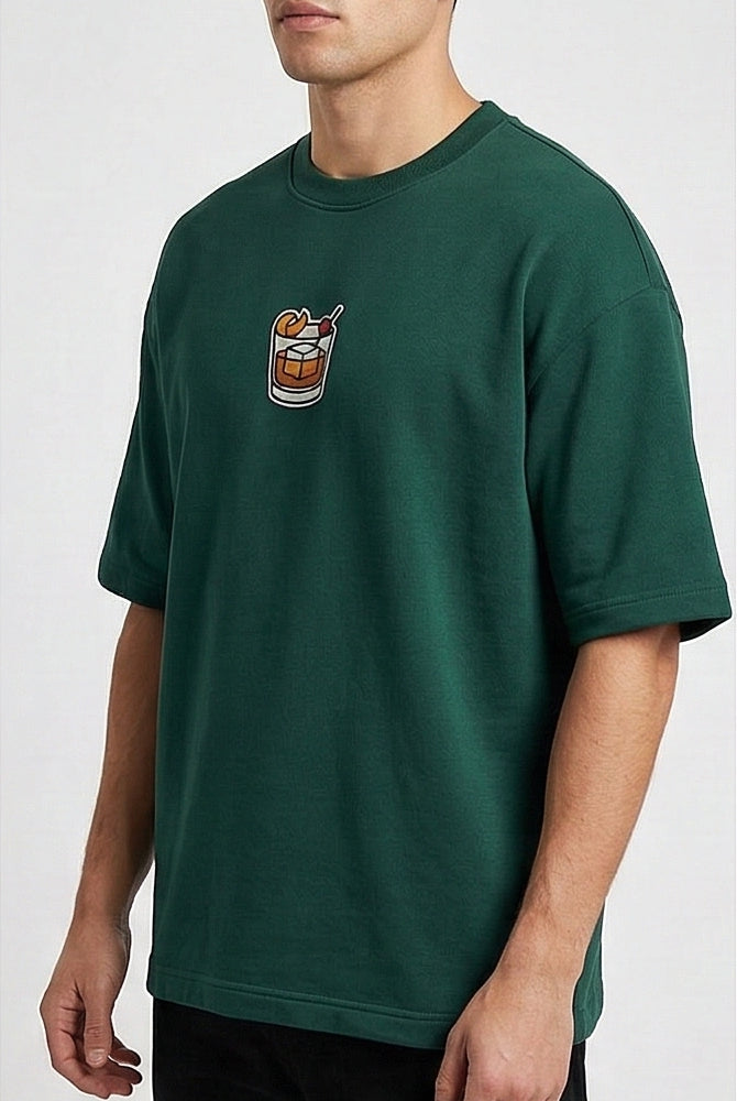 Old Fashion Embroidered Oversized Slouch Tee — product photo 3