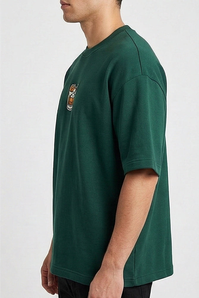 Old Fashion Embroidered Oversized Slouch Tee — product photo 4