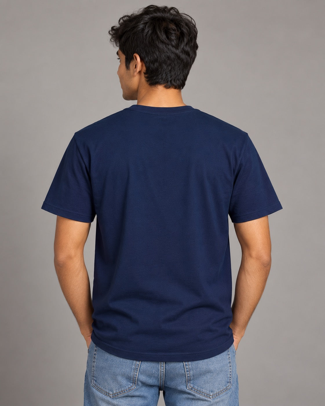 Outdoor Adventure Unisex T-Shirt, on-model plain back