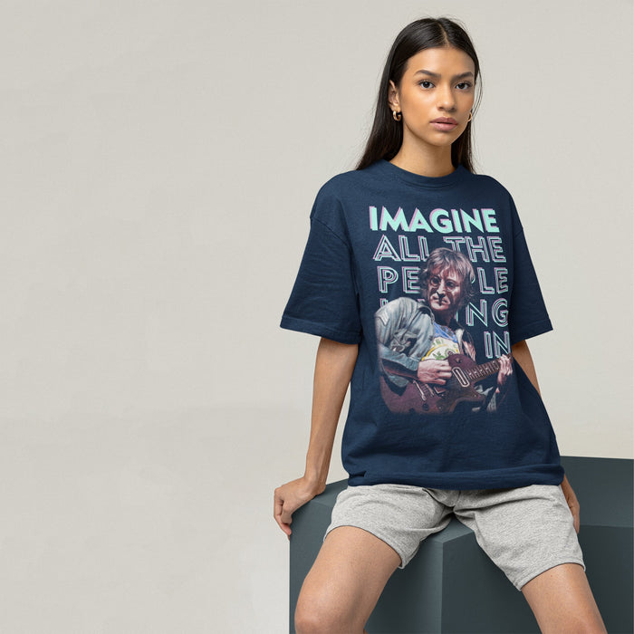 The Beatles Imagine Oversized T-Shirt — main product image
