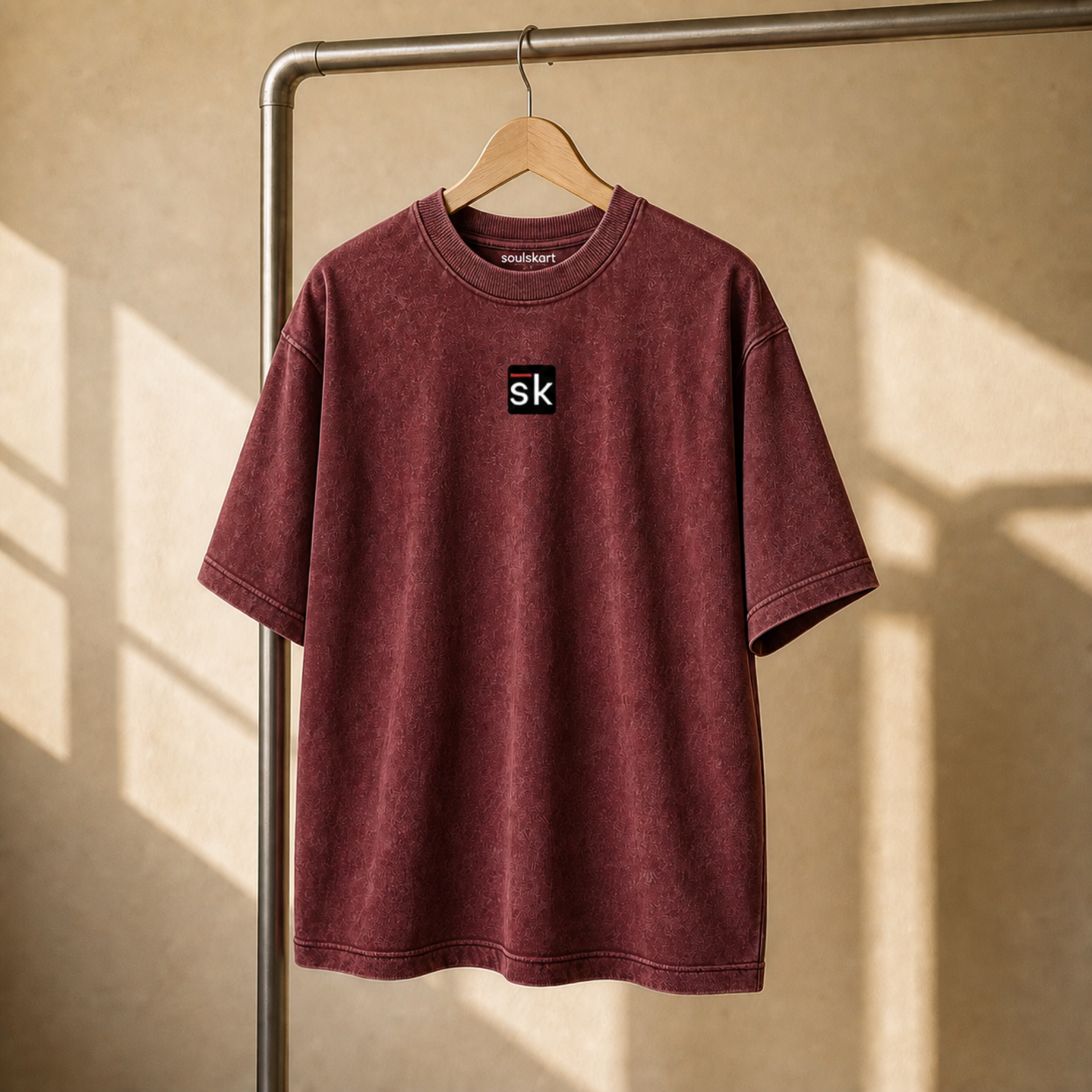 Oversized Acid-Washed Soulskart Tee