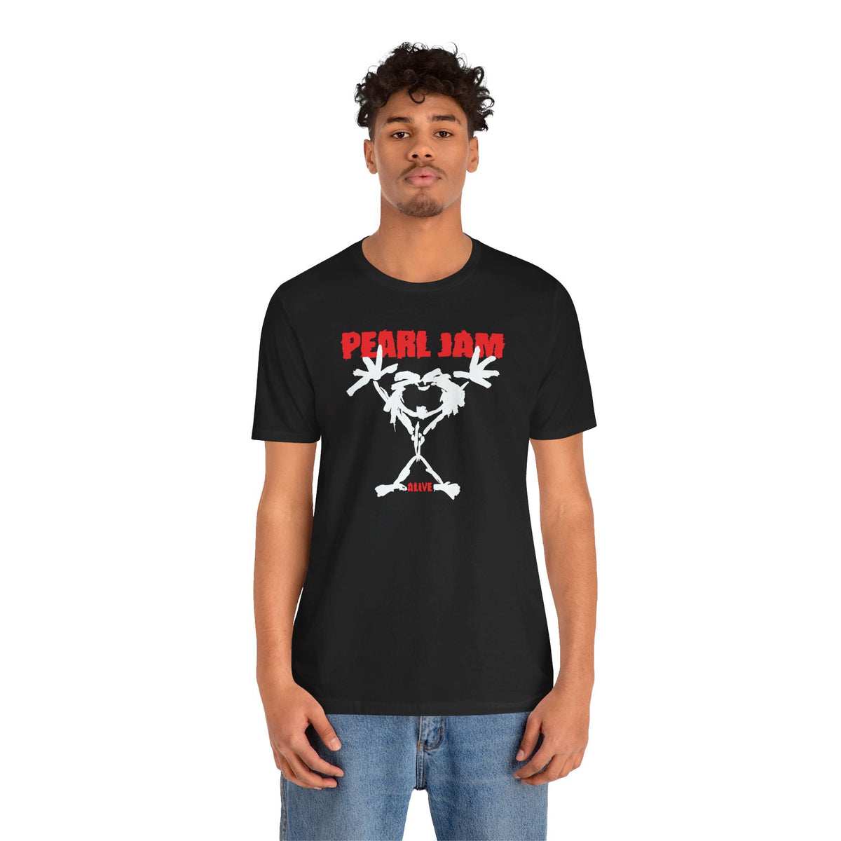 Pearl Jam Alive Tee — worn on model