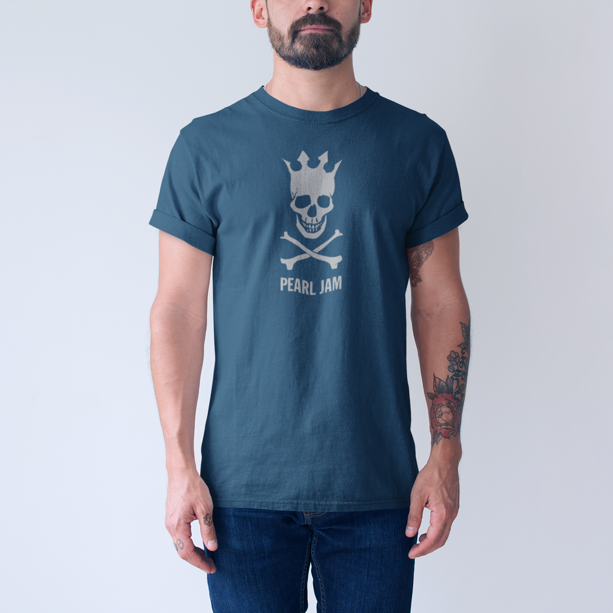Pearl Jam Crowned Skull Tee — product photo 2
