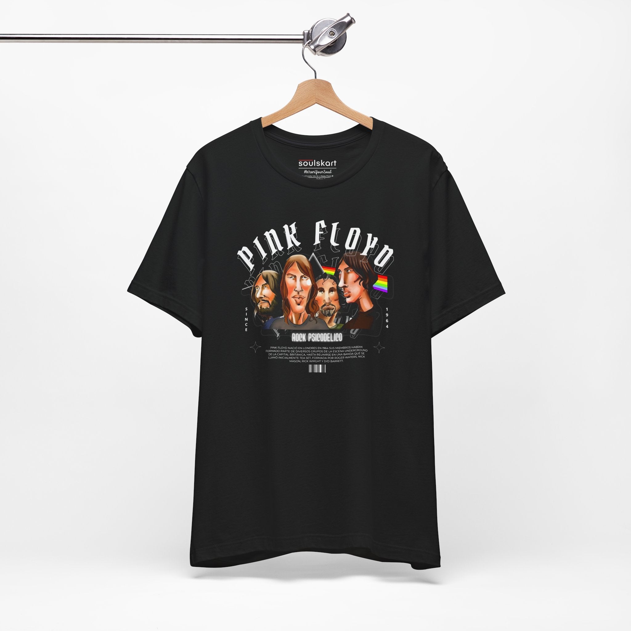 Pink Floyd Psychedelic Rock Tee — side view