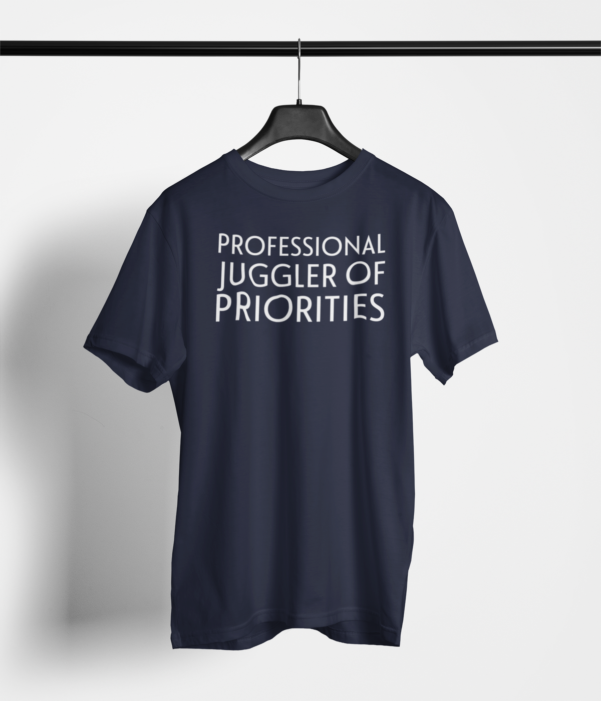 Product Manager Tee ‘Professional Juggler of Priorities’ — main product image