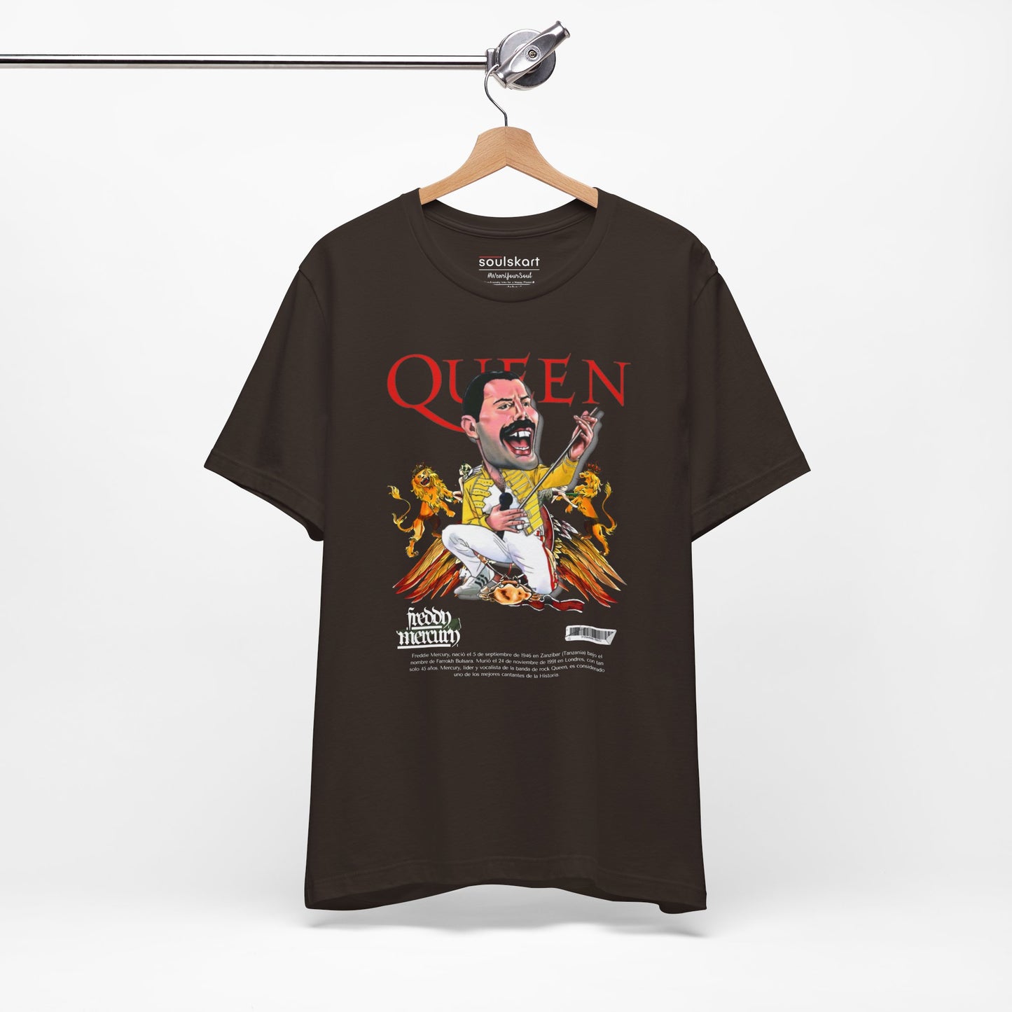 Queen Band Printed T-Shirt for Music Lovers — back view