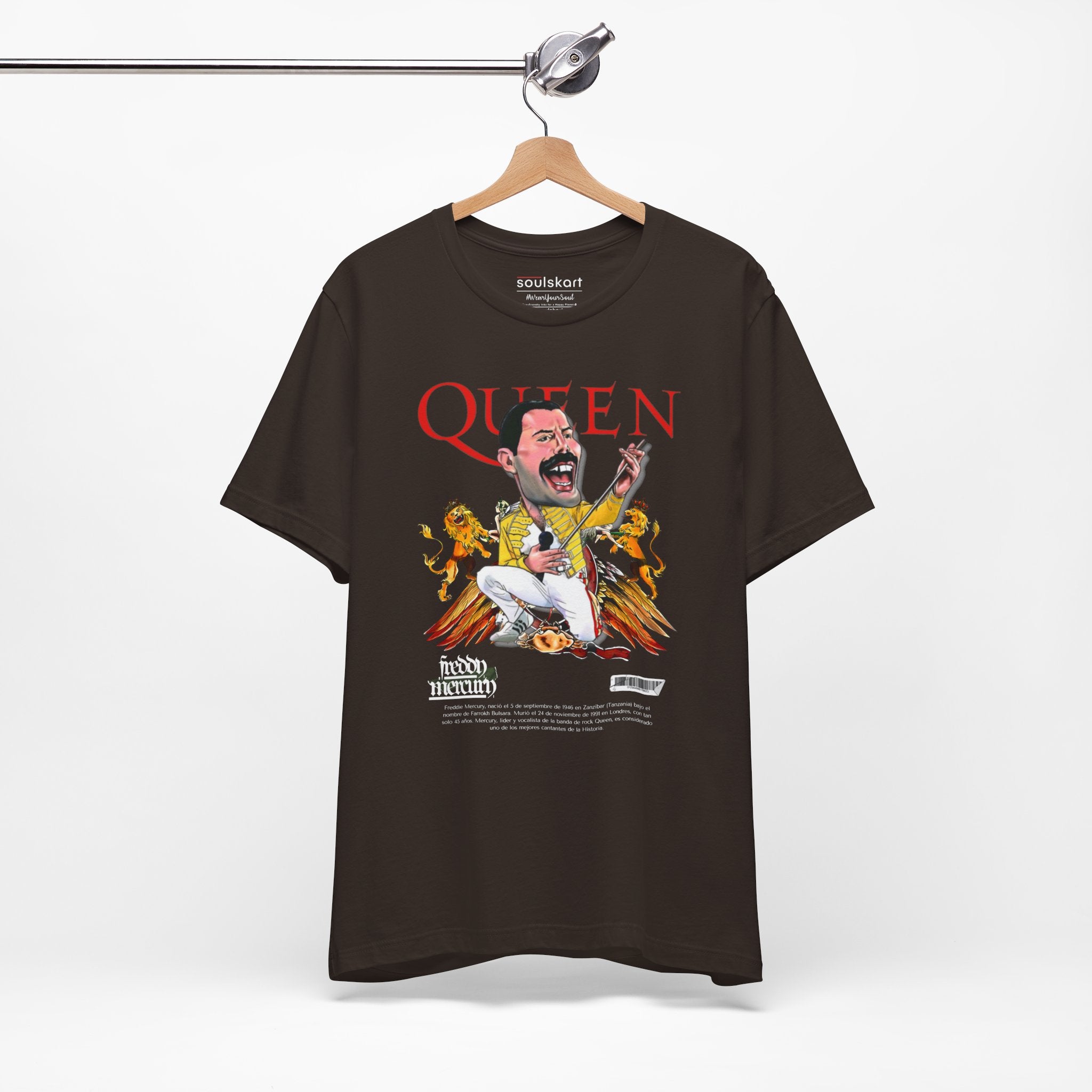 Queen Band Printed T-Shirt for Music Lovers — back view