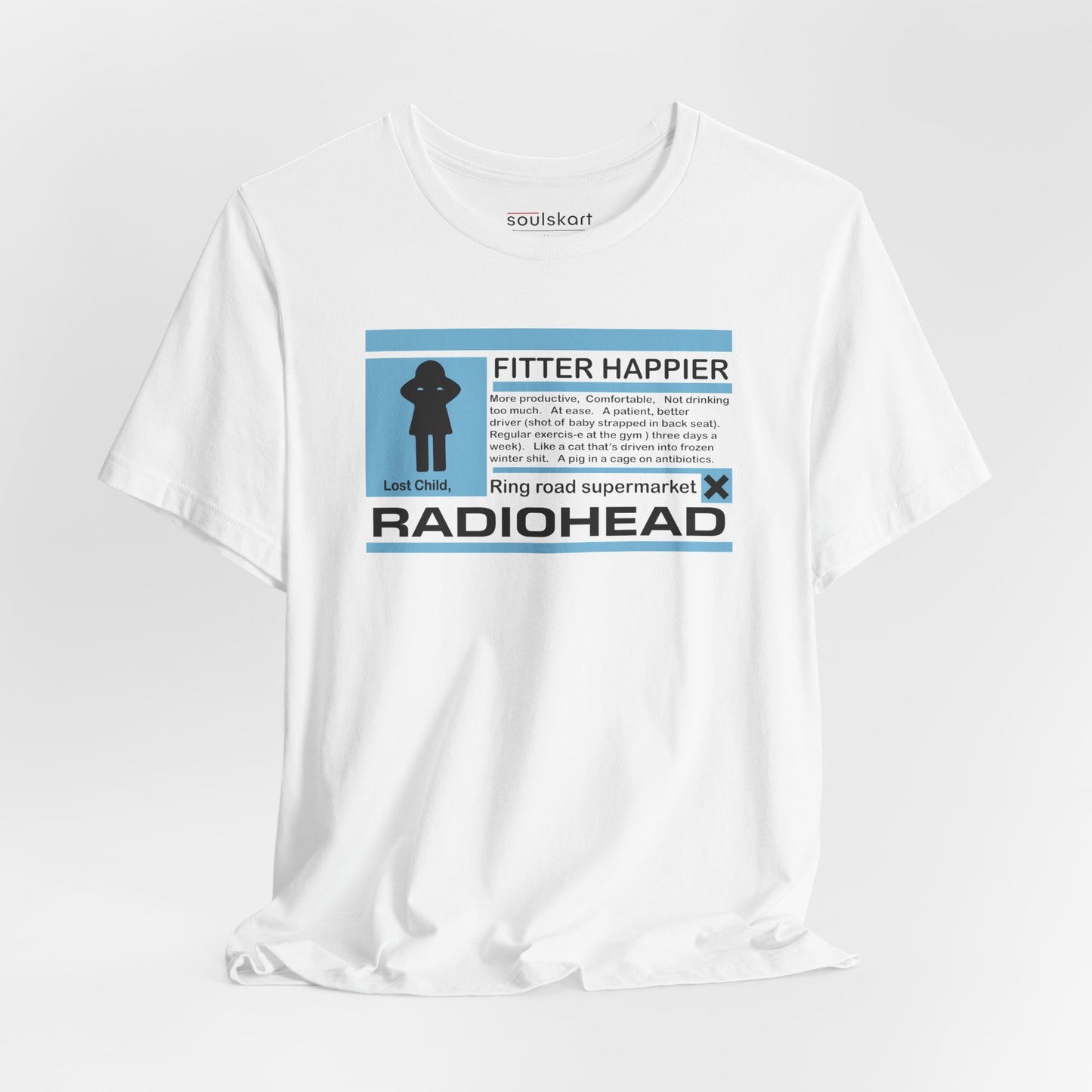 Radiohead Fitter Happier Tee — main product image