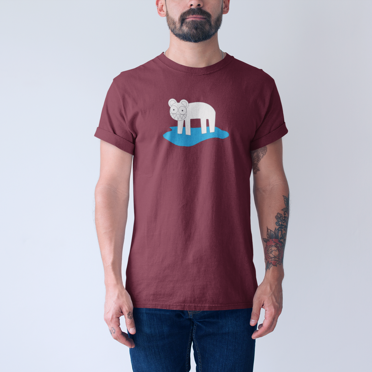 Radiohead Polar Bear on Ice Tee — product photo 2