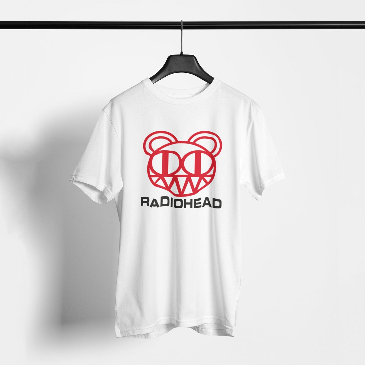 Radiohead Bear Logo Tee — White — main product image