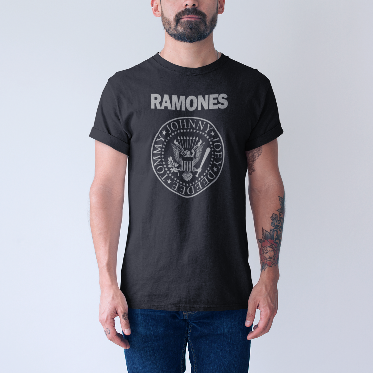 Ramones Presidential Seal Tee — Black — product photo 2