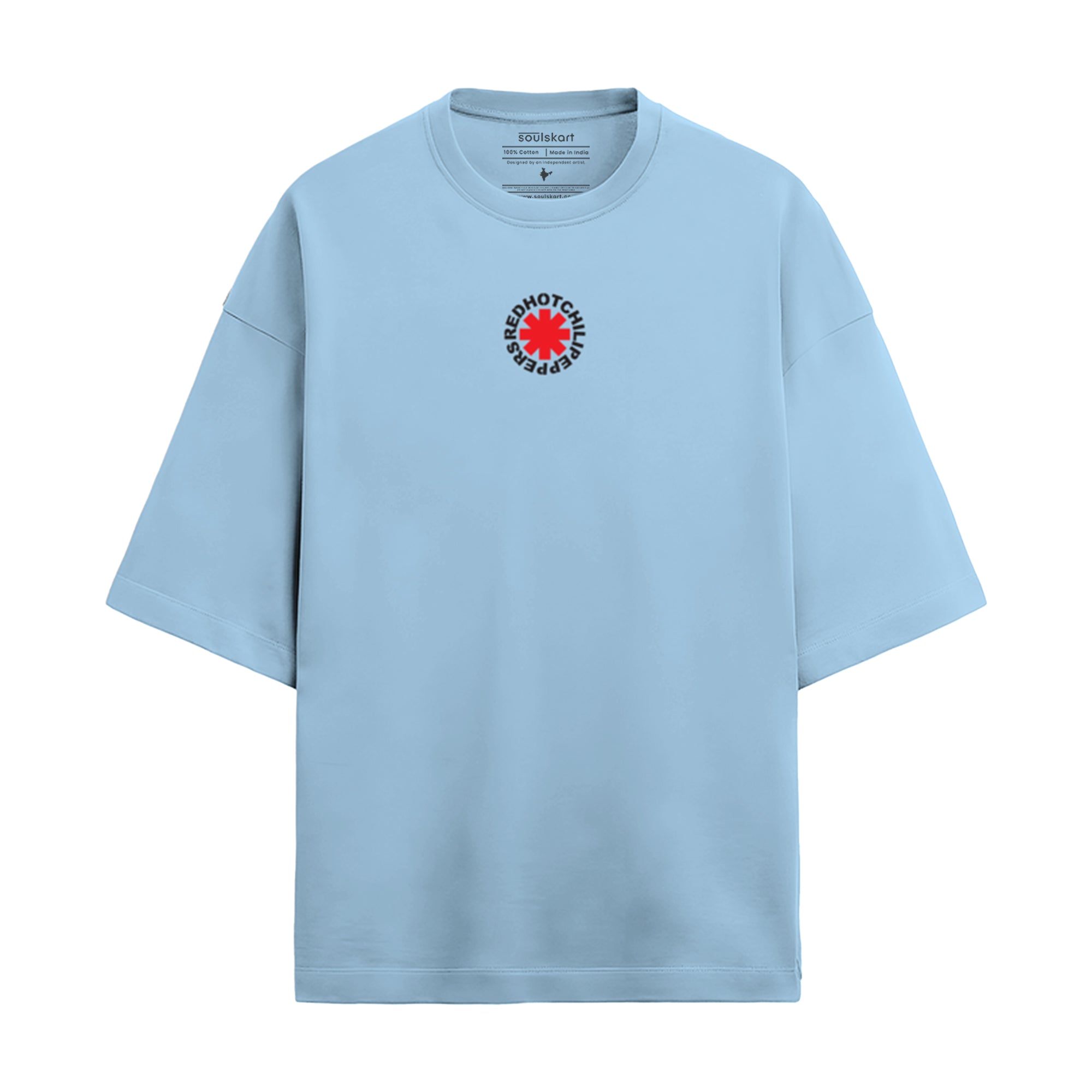 Red Hot Chili Peppers Slouch Oversized T-Shirt - Front View