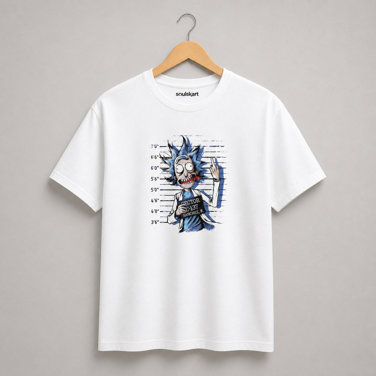 Rick-tastic Adventure Tee — on hanger