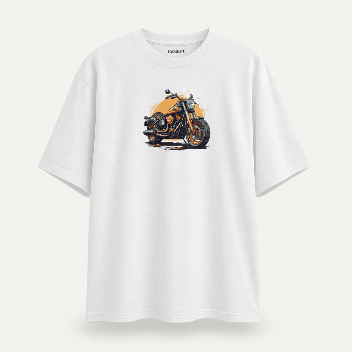 Ride in Style: Beer and Motorcycle Oversized T-Shirt