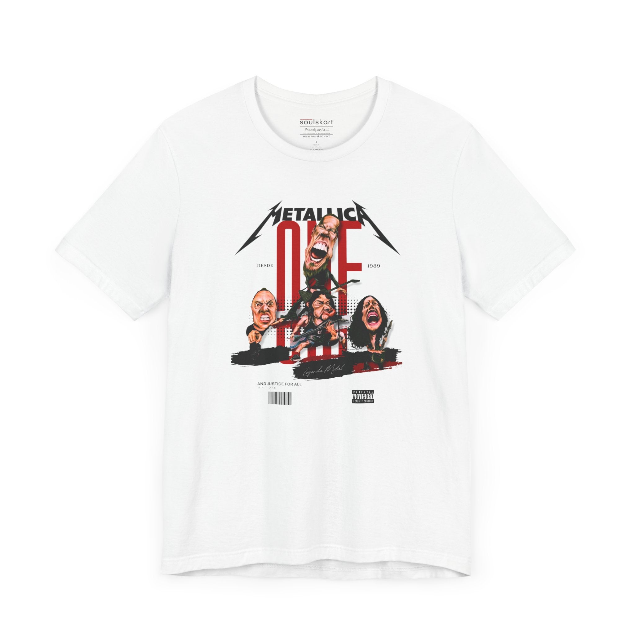 Ride the Lightning Metallica Graphic T-Shirt — back view
