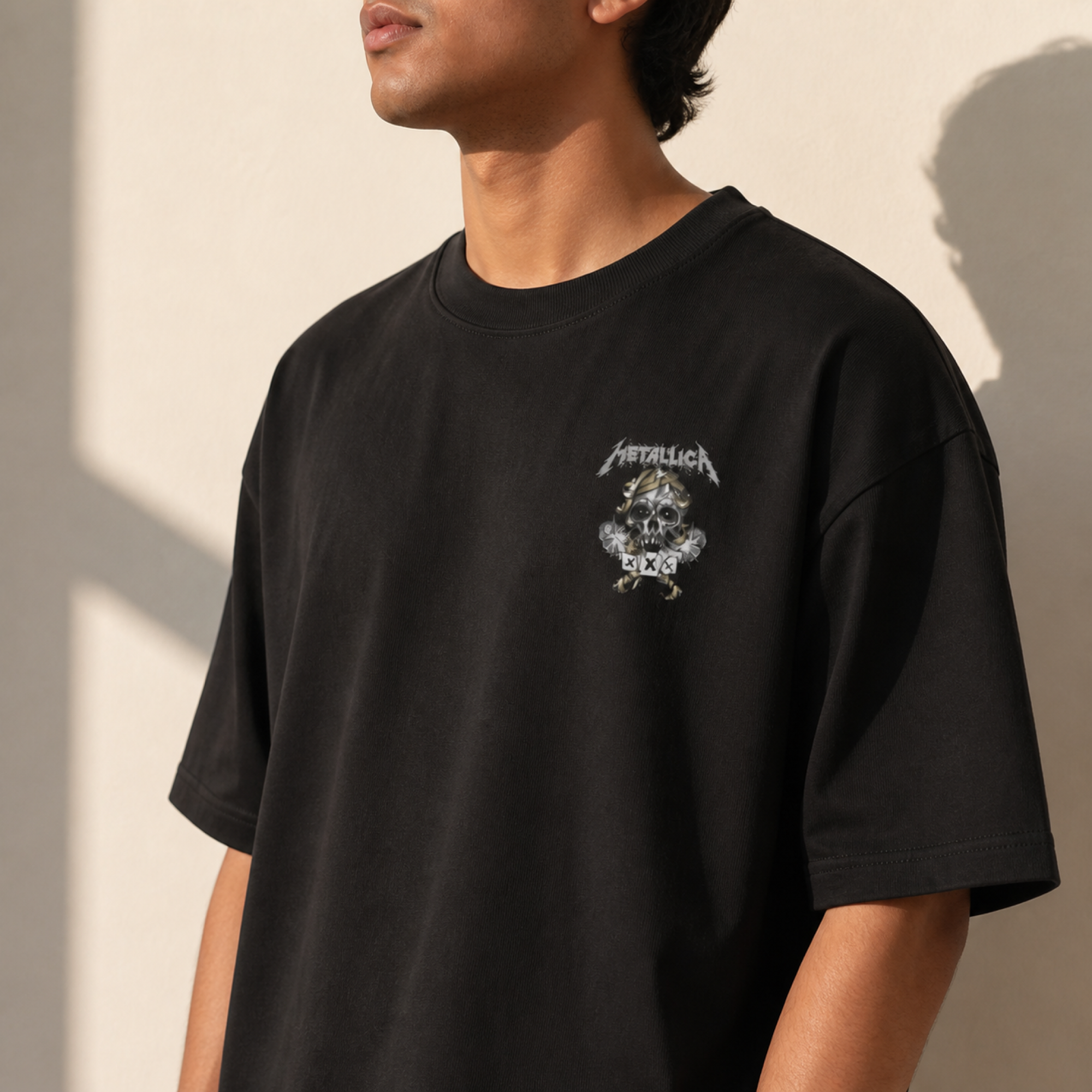 Rock the Block Metallica Oversized Streetwear Tee
