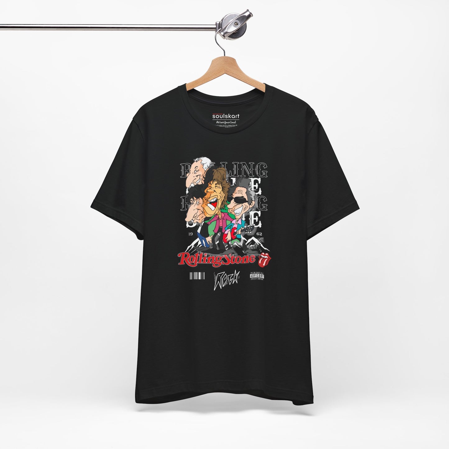 Rolling Stones Band Print T-Shirt — side view