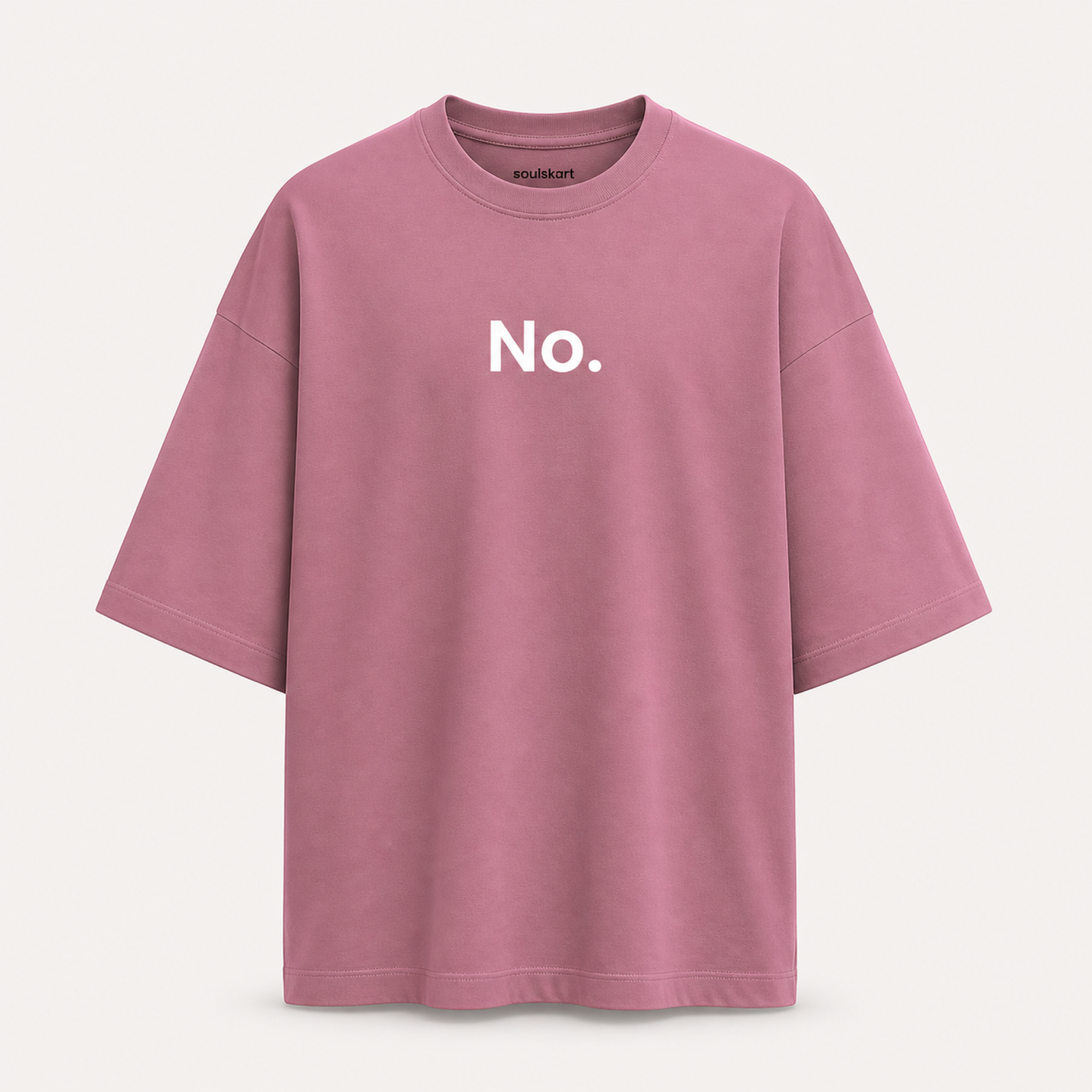 Sarcastic "No" Oversized Slouch Tee