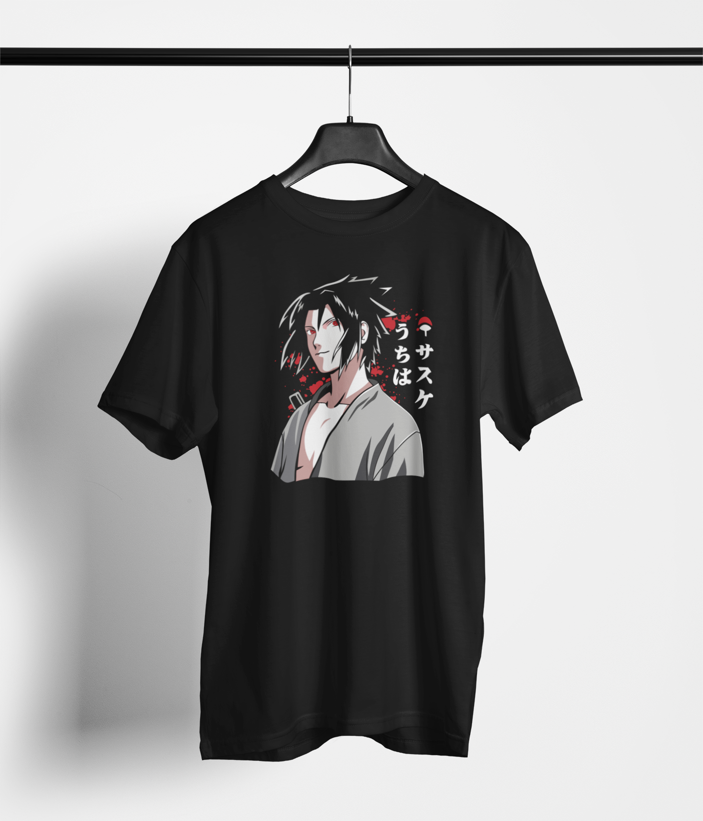 Sasuke Uchiha's Power Stance Unisex Anime T-Shirt — main product image