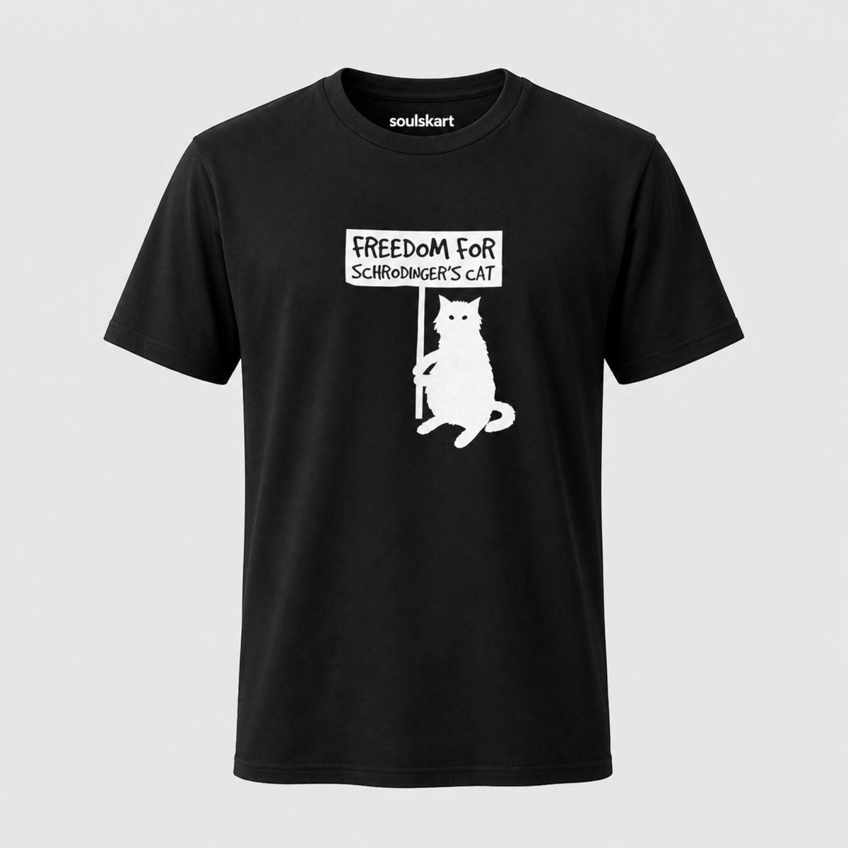 Freedom for Schrodinger's Cat Unisex T-Shirt — front view