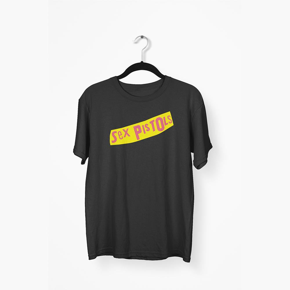 Sex Pistols Yellow Banner Logo Tee — main product image