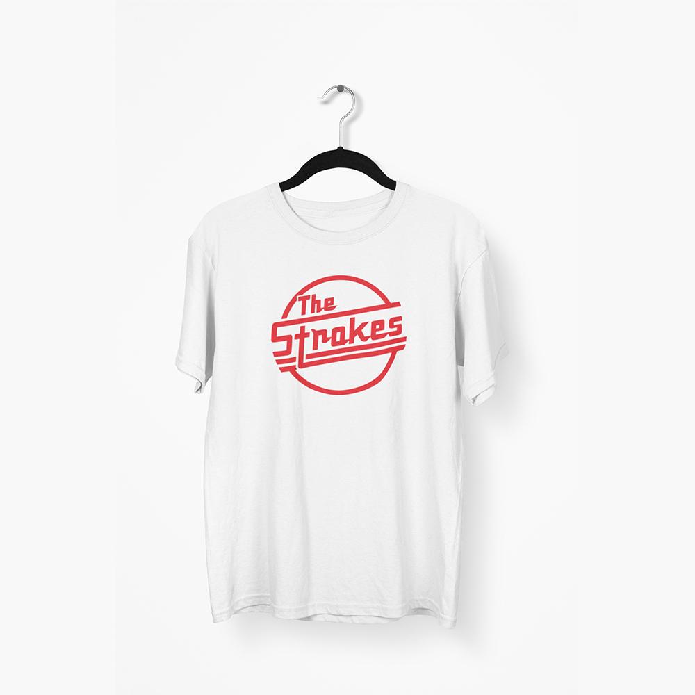 The Strokes Circle Logo Tee — White — main product image