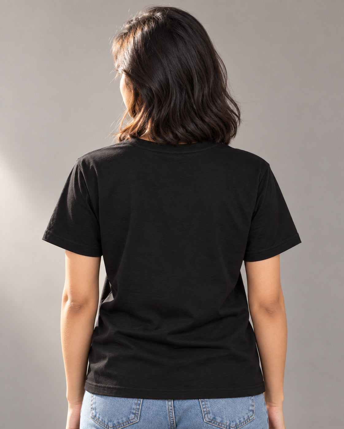 Shutup Liver You're Fine T-Shirt, on-model plain back