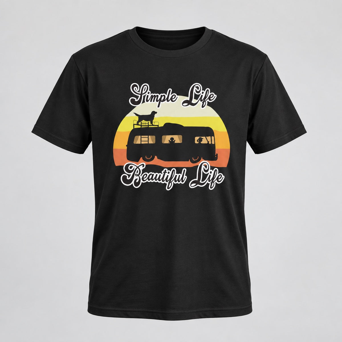 Simple Life Unisex T-Shirt, ghost mannequin front