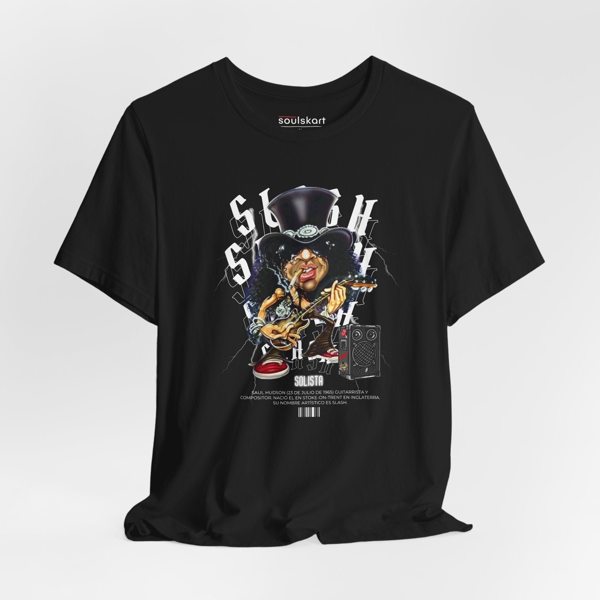 Slash Guns N' Roses Printed T-Shirt — close-up detail