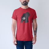 Slash Top Hat Silhouette Tee — Brown Print — product photo 2