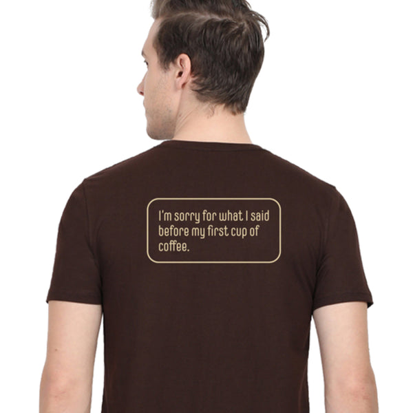 Coffee Lover's Apology Tee — main product image