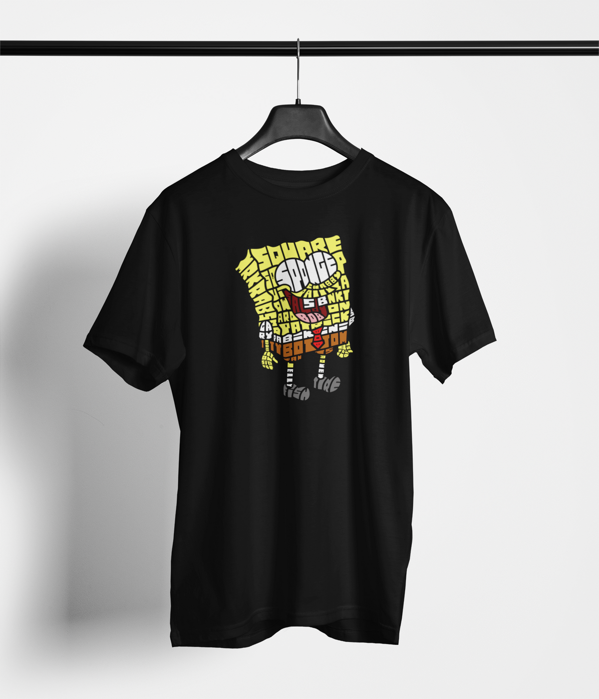Sponge Bob Square Pants Splash Typography Unisex T-Shirt — main product image