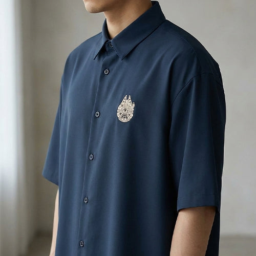 Star Wars Millennium Falcon Never Tell Me the Odds Oversized Buttoned — product photo 3