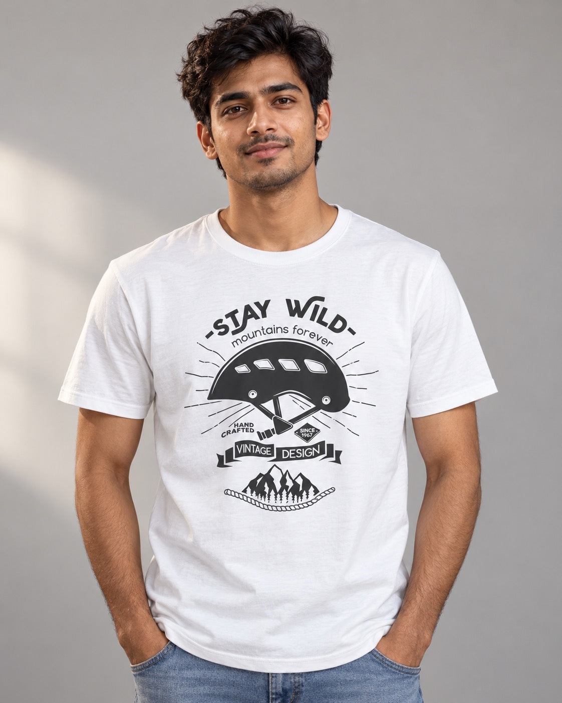 Stay Wild Unisex T-Shirt, on-model front