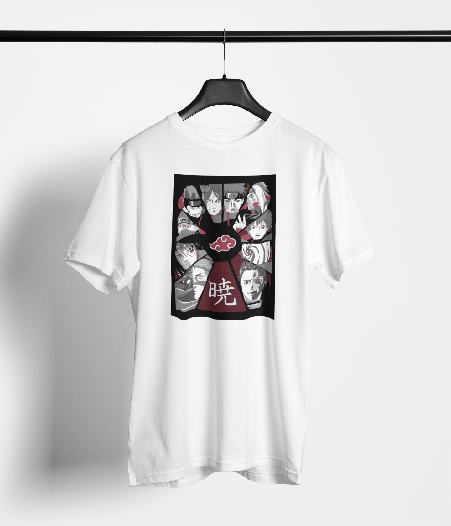 Unleash Your Inner Ninja: Akatsuki Clan Naruto Print Unisex T-Shirt