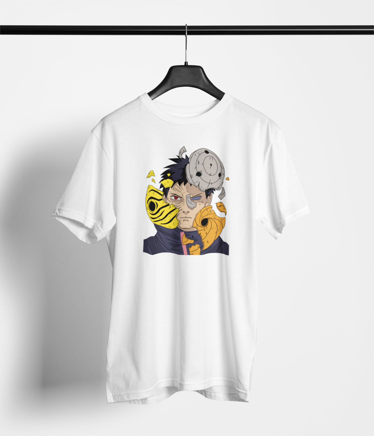 Obito Uchiha Unleashed: Unisex Cotton T-Shirt - Embrace the Ninja Way!