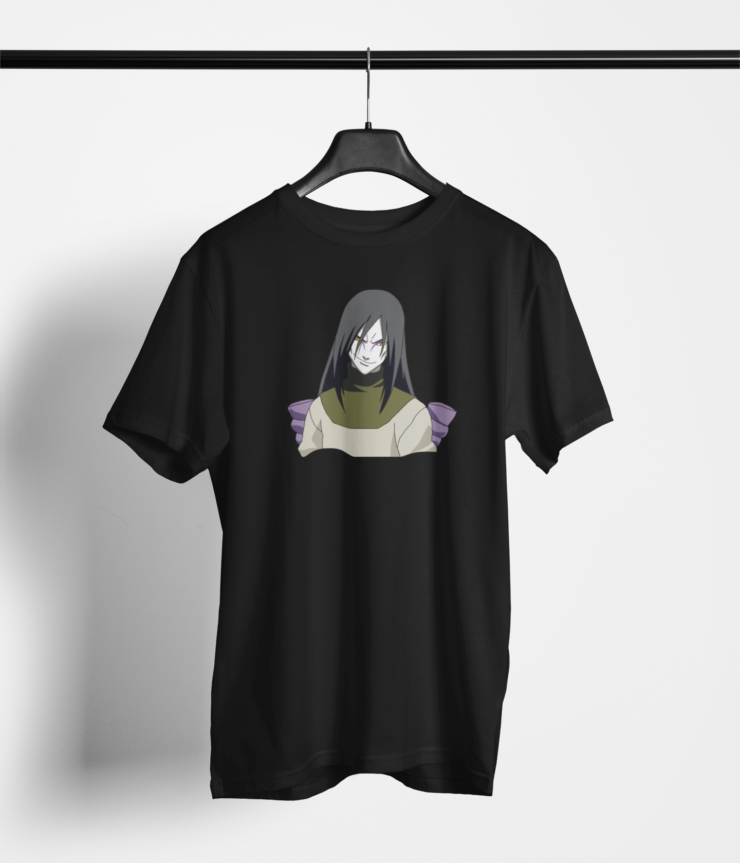 Orochimaru Strikes Back: Unisex Cotton T-Shirt with Iconic Naruto Villain Print