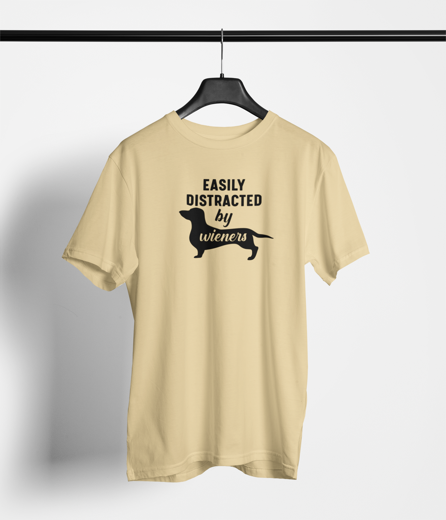 Easily Distracted by Wieners Unisex T-Shirt - Main Product Image