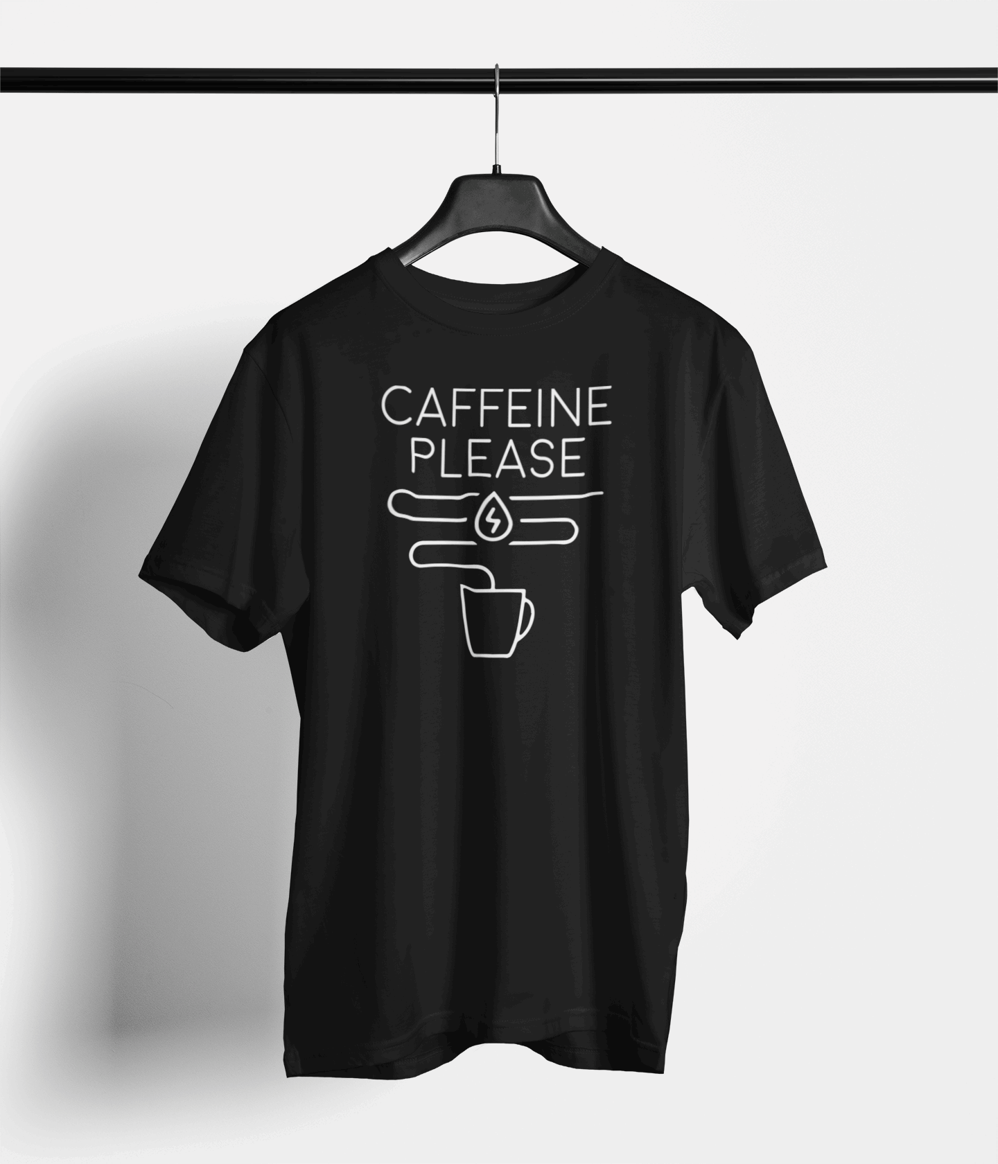 Caffeine Please Graphic T-Shirt