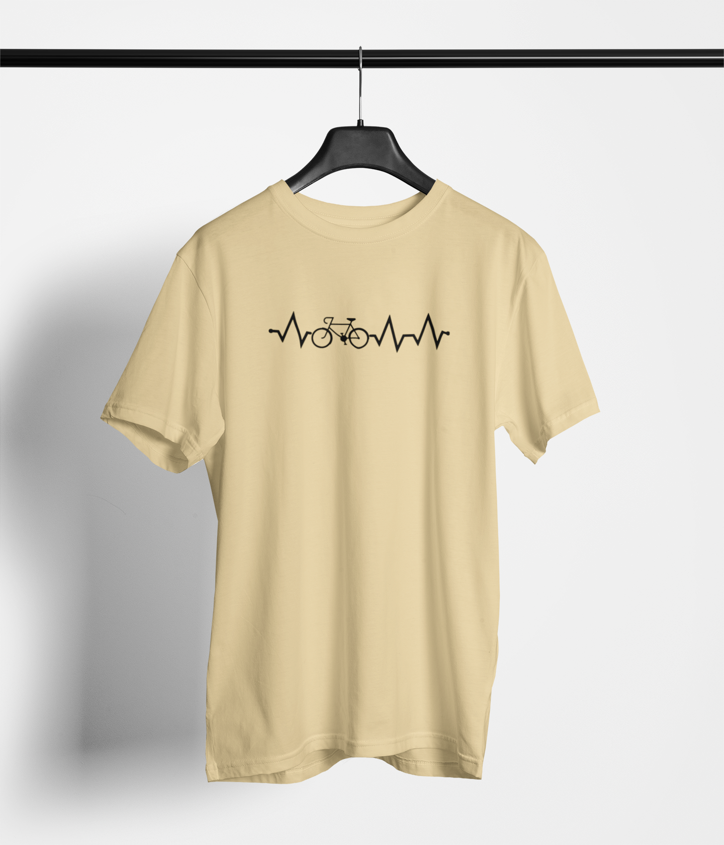 Cycling Heart Beats Unisex Printed T-Shirt