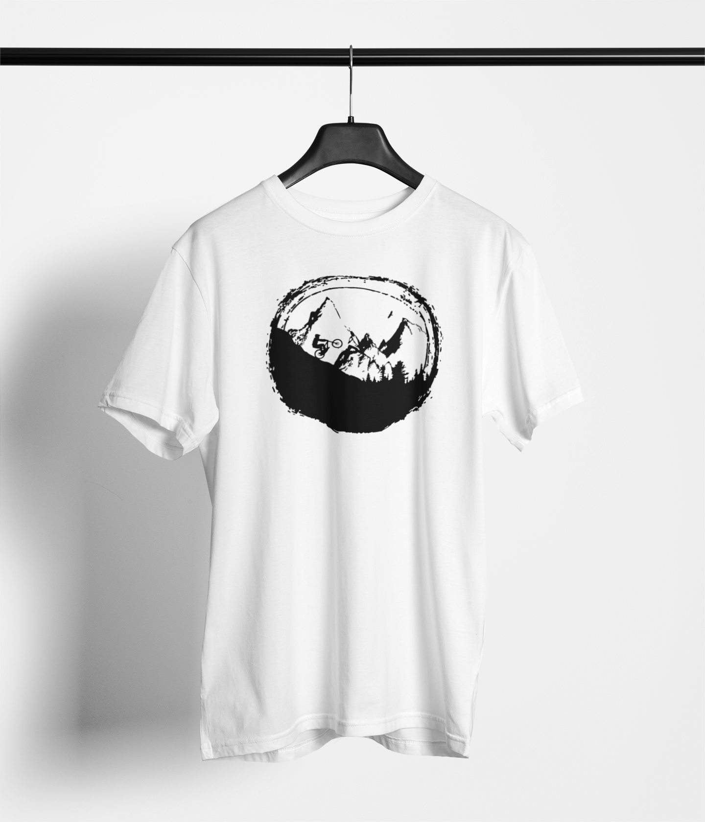 Mountain Biking Unisex Printed T-Shirt - Main Product Image