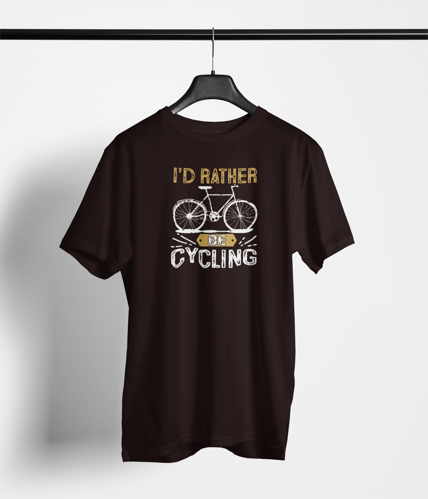 I'd Rather Be Cycling Unisex Printed T-Shirt - Main Product Image