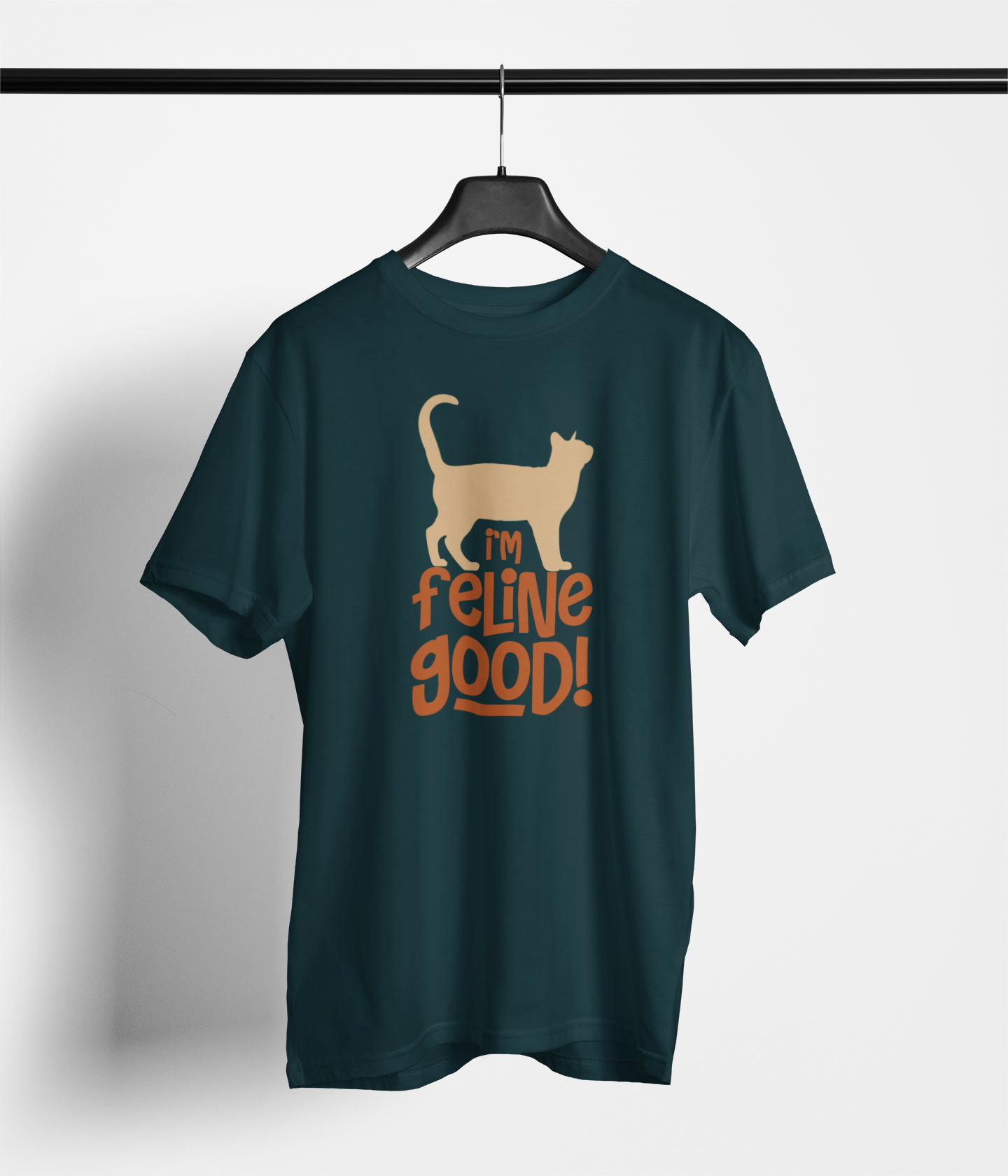 Feline Good Unisex Printed T-Shirt - Main Product Image