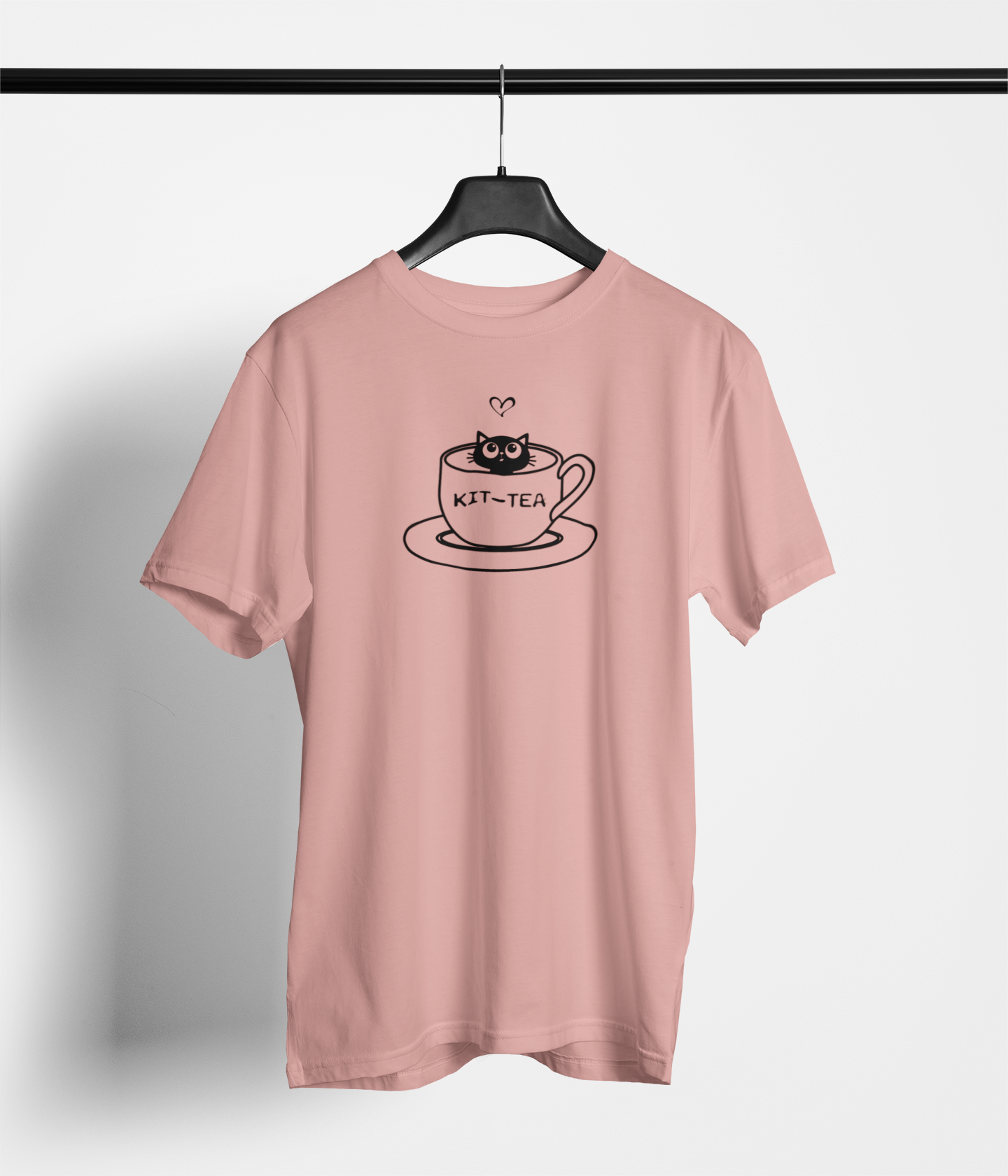 “Kit-Tea Time” Unisex Cotton T-Shirt