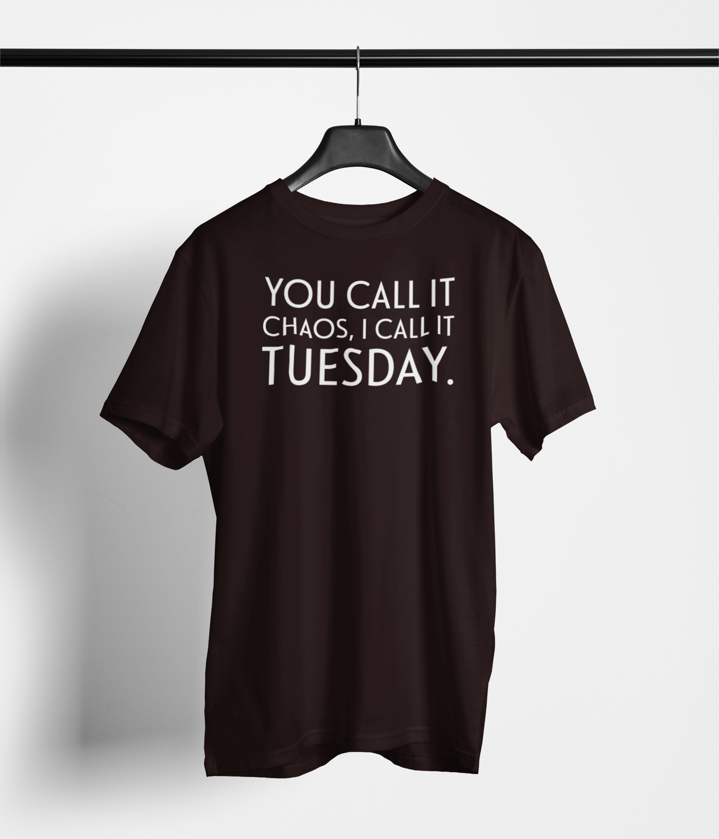 Product Manager Tee - 'You Call it Chaos, I Call it Tuesday' - Main Product Image