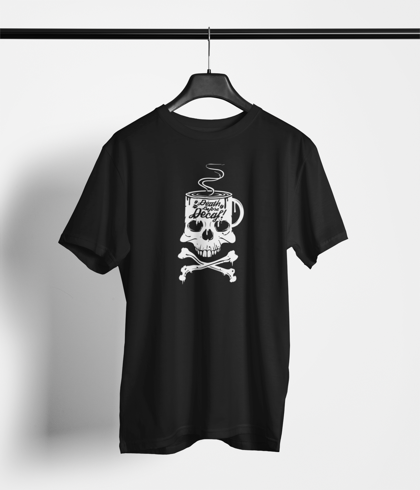 Death Before Decaf T-Shirt - Main Product Image