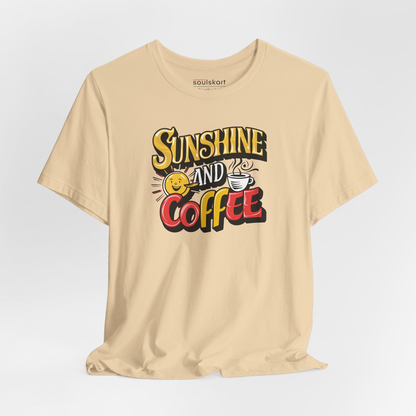 Sunshine and Coffee Tee — Sand — main product image